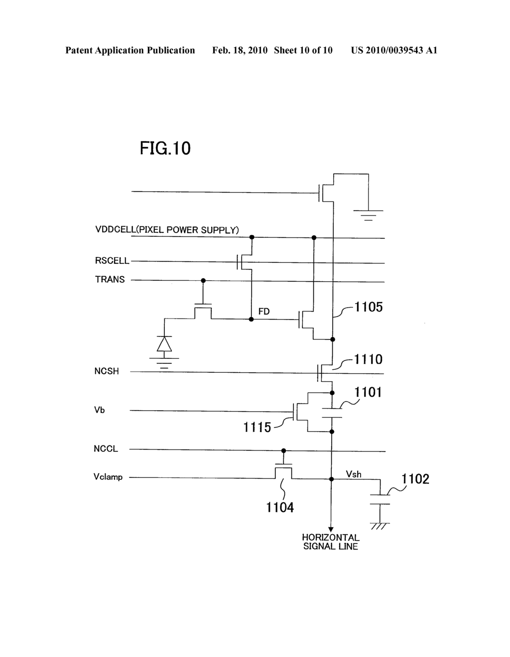 SOLID-STATE IMAGE SENSOR AND DRIVING METHOD THEREOF, AND IMAGE SENSOR - diagram, schematic, and image 11