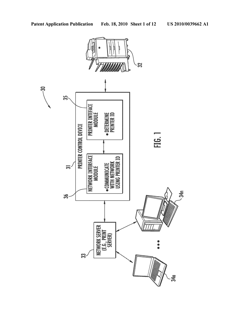 PRINTER CONTROL DEVICE WITH PRINTER CONFIGURATION CONTROL FEATURES AND RELATED METHODS - diagram, schematic, and image 02