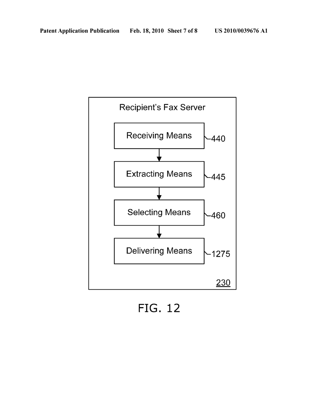 Relevant Messages Associated with Incoming Fax Documents Using Multiple Facsimiles - diagram, schematic, and image 08