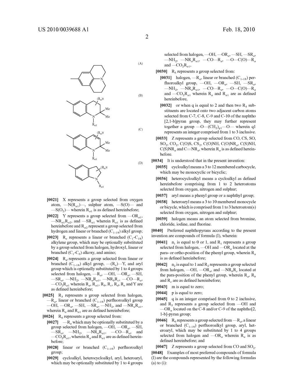 6-(BIPHENYL-ESTER)-3H-NAPHTHO[2,1-B]PYRANS AS PHOTOCHROMIC DICHROIC DYES AND OPTICAL ARTICLE CONTAINING THEM - diagram, schematic, and image 03