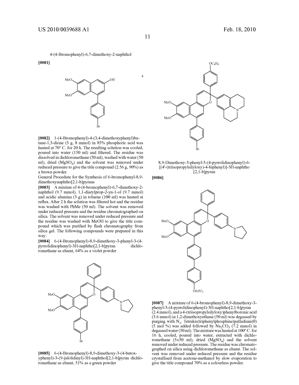 6-(BIPHENYL-ESTER)-3H-NAPHTHO[2,1-B]PYRANS AS PHOTOCHROMIC DICHROIC DYES AND OPTICAL ARTICLE CONTAINING THEM - diagram, schematic, and image 12