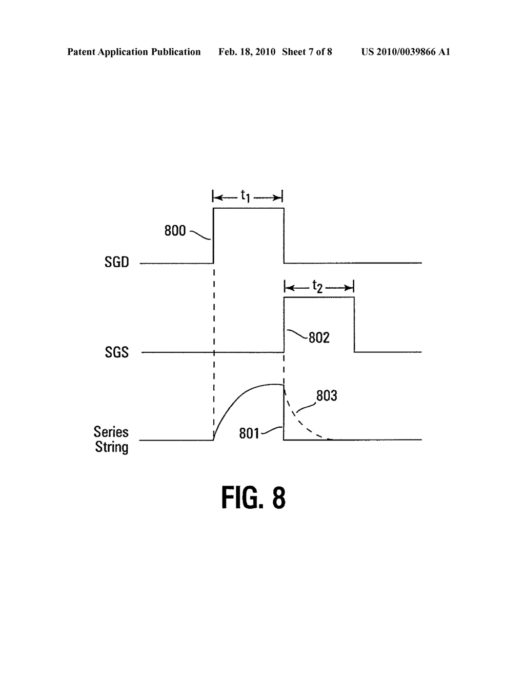 SENSING OF MEMORY CELLS IN A SOLID STATE MEMORY DEVICE BY FIXED DISCHARGE OF A BIT LINE - diagram, schematic, and image 08