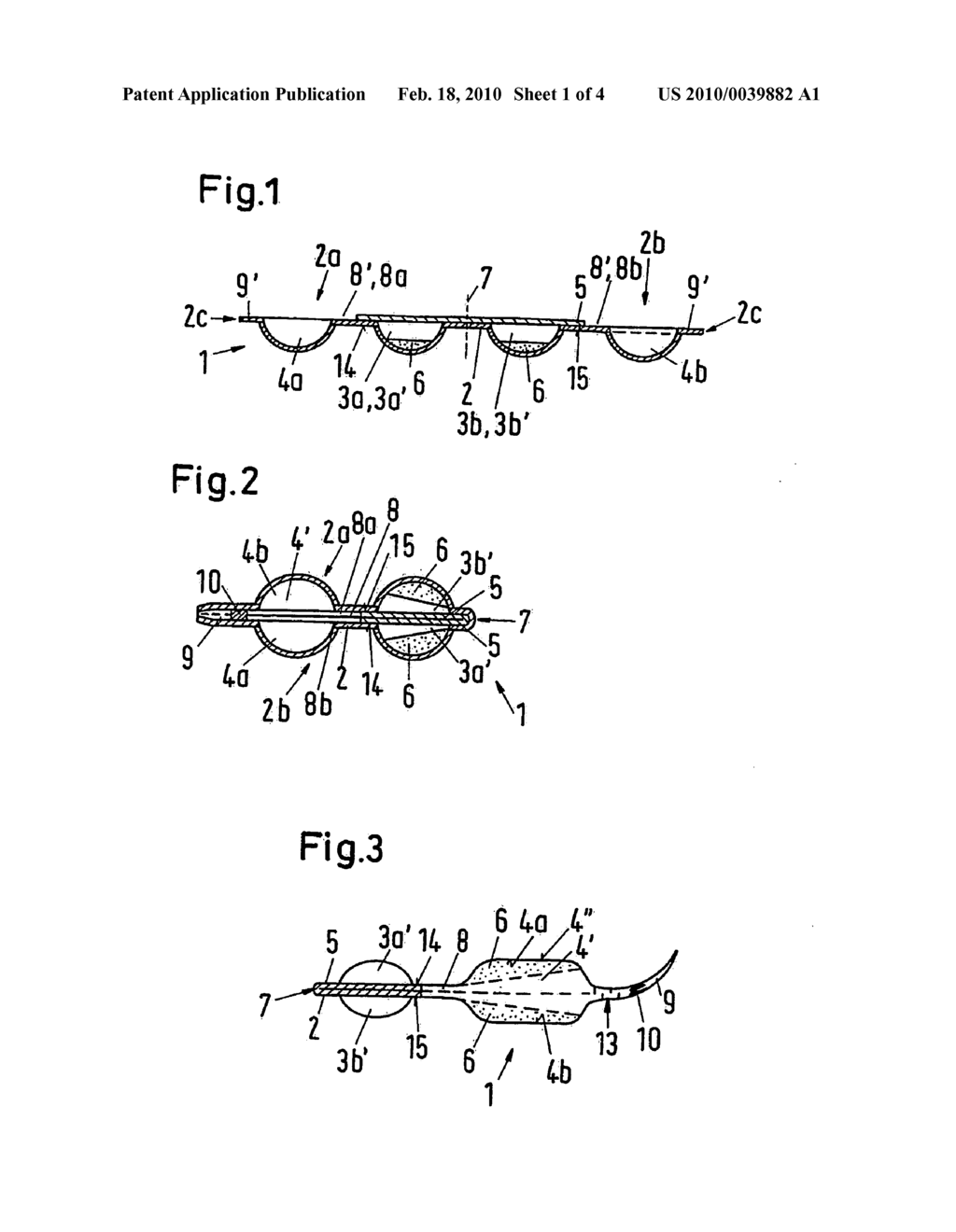 Device having sealed breakable chambers for storing and dispensing viscous substances - diagram, schematic, and image 02