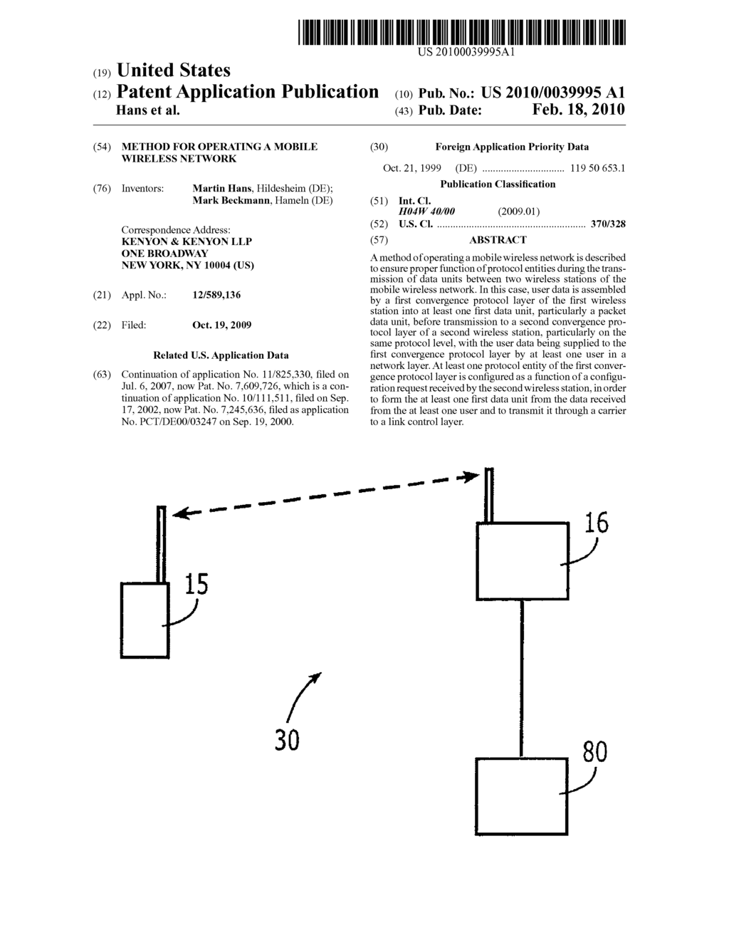 Method for operating a mobile wireless network - diagram, schematic, and image 01