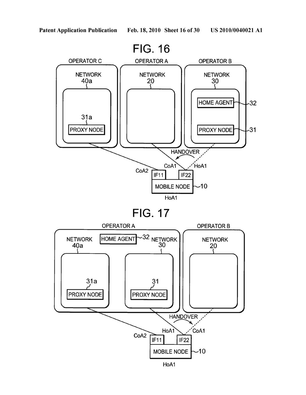 COMMUNICATION METHOD, COMMUNICATION SYSTEM, MOBILE NODE, PROXY NODE, AND MANAGEMENT NODE - diagram, schematic, and image 17