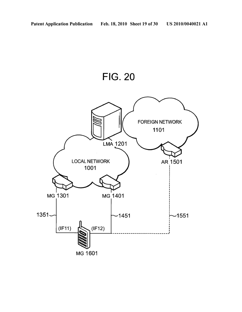 COMMUNICATION METHOD, COMMUNICATION SYSTEM, MOBILE NODE, PROXY NODE, AND MANAGEMENT NODE - diagram, schematic, and image 20