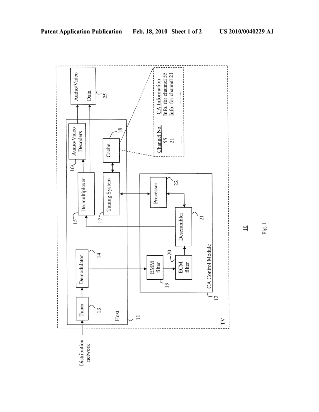 METHOD AND SYSTEM FOR TUNING TO ENCRYPTED DIGITAL TELEVISION CHANNELS - diagram, schematic, and image 02