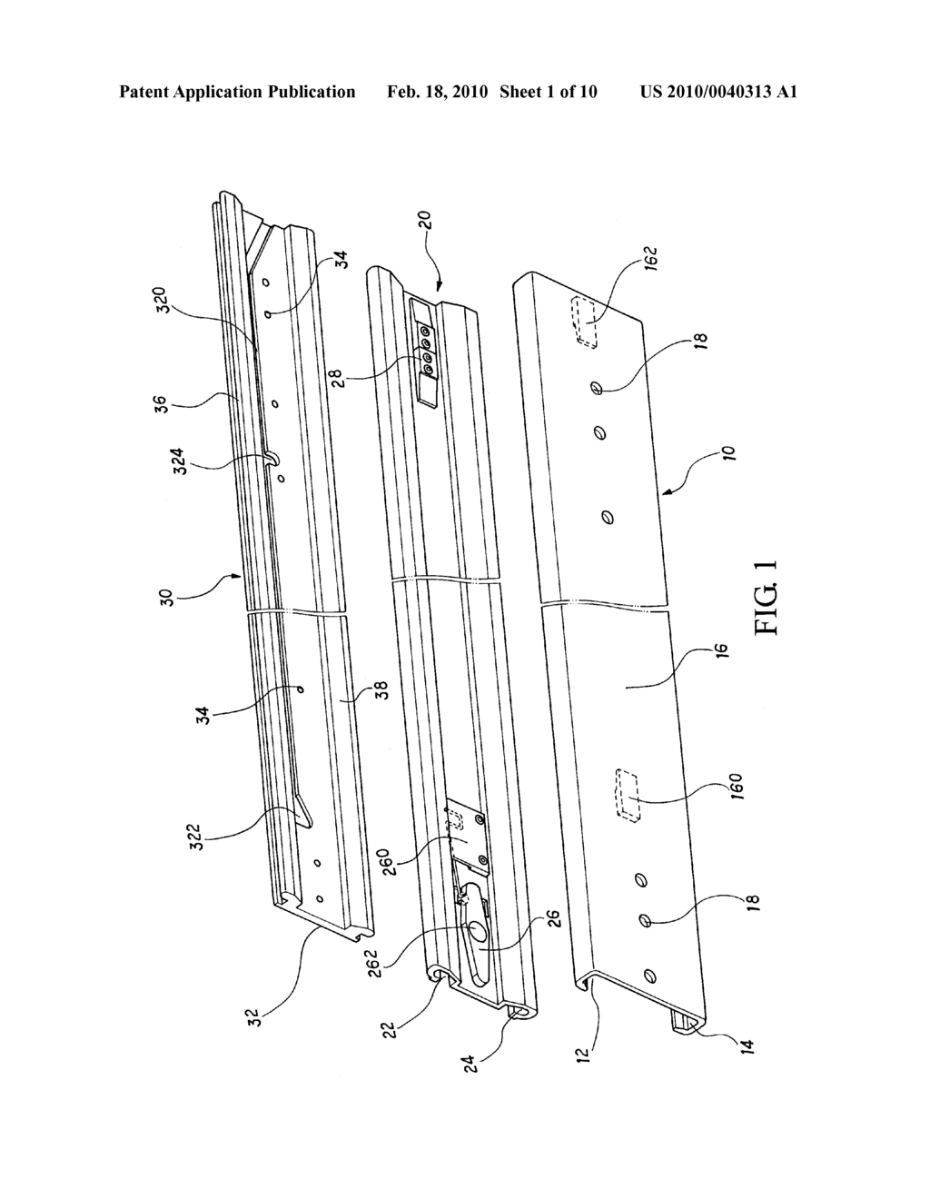 RAIL ARRANGED ON A FRAME AND PROVIDES MULTIPLE STEPS SLIDING MOVEMENT - diagram, schematic, and image 02