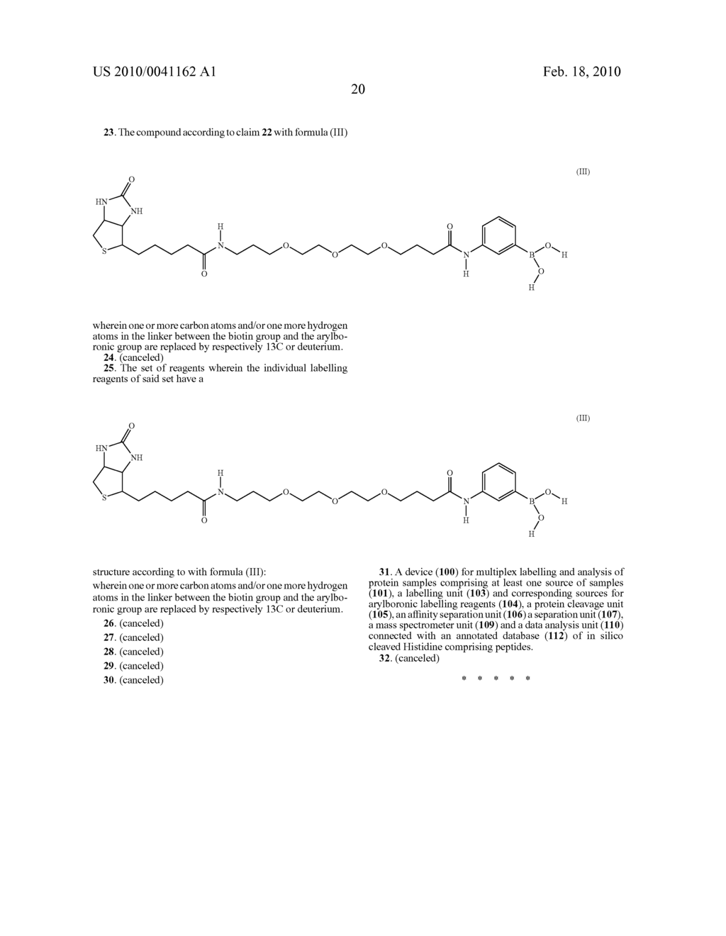 USE OF ARYLBORONIC ACIDS IN PROTEIN LABELLING - diagram, schematic, and image 30