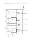 SPLIT-GATE DRAM WITH MUGFET, DESIGN STRUCTURE, AND METHOD OF MANUFACTURE diagram and image