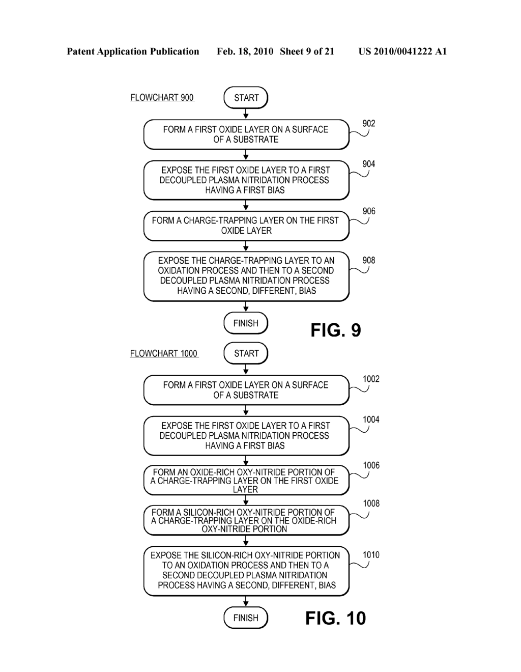 SONOS Type Stacks for Nonvolatile ChangeTrap Memory Devices and Methods to Form the Same - diagram, schematic, and image 10