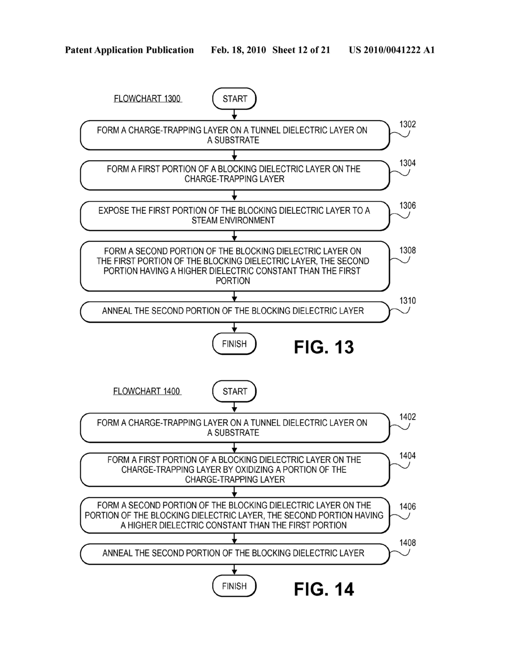 SONOS Type Stacks for Nonvolatile ChangeTrap Memory Devices and Methods to Form the Same - diagram, schematic, and image 13