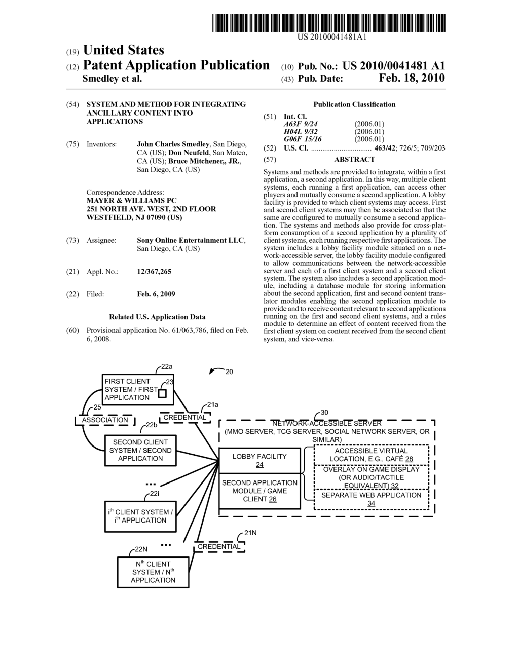 SYSTEM AND METHOD FOR INTEGRATING ANCILLARY CONTENT INTO APPLICATIONS - diagram, schematic, and image 01