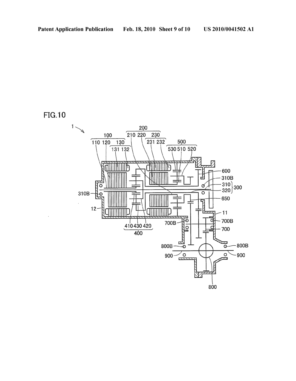 Power transmission apparatus of hybrid vehicle - diagram, schematic, and image 10