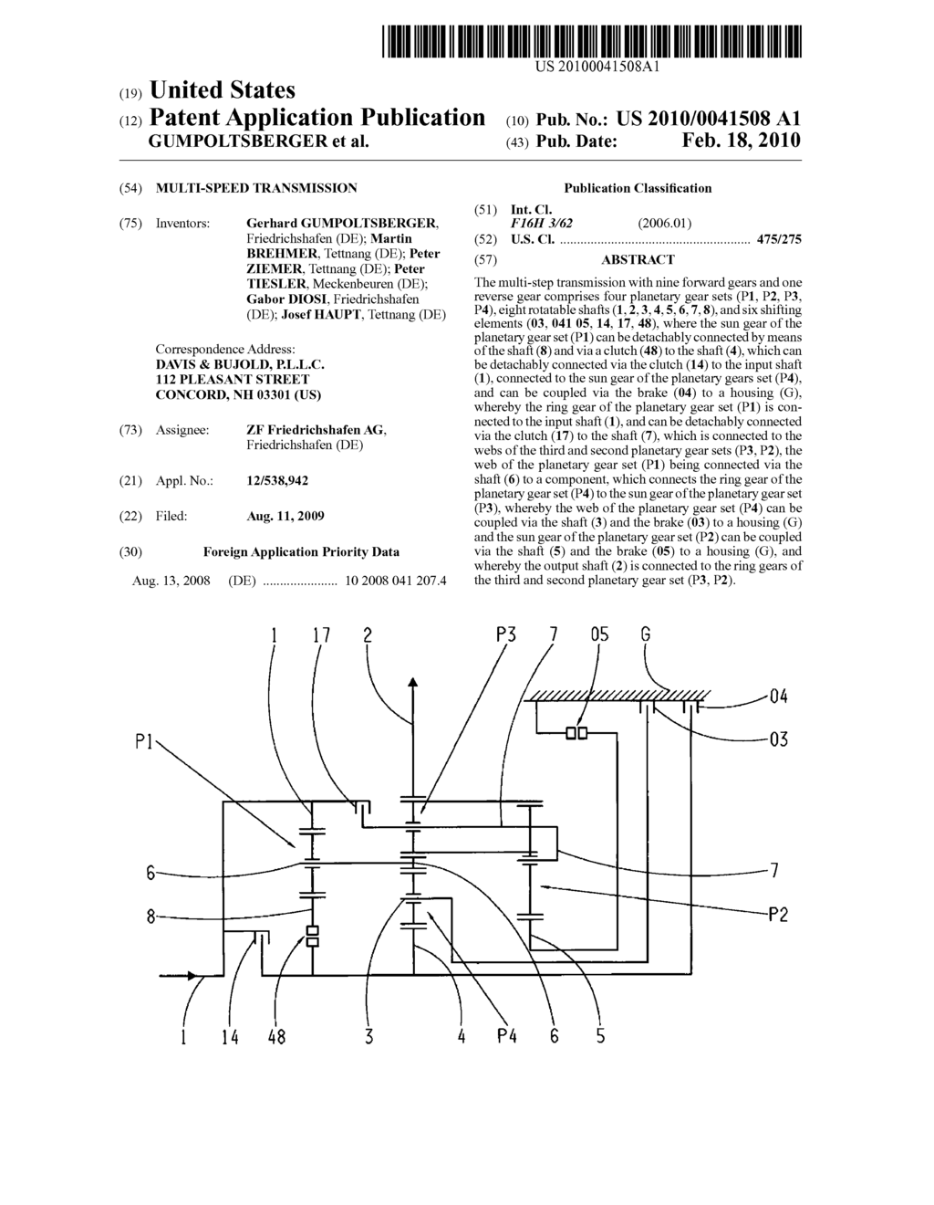 MULTI-SPEED TRANSMISSION - diagram, schematic, and image 01