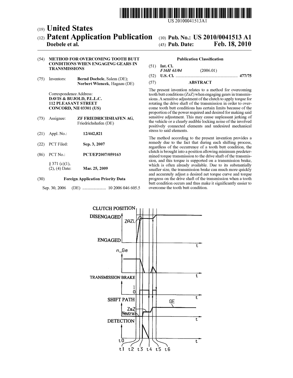 METHOD FOR OVERCOMING TOOTH BUTT CONDITIONS WHEN ENGAGING GEARS IN TRANSMISSIONS - diagram, schematic, and image 01