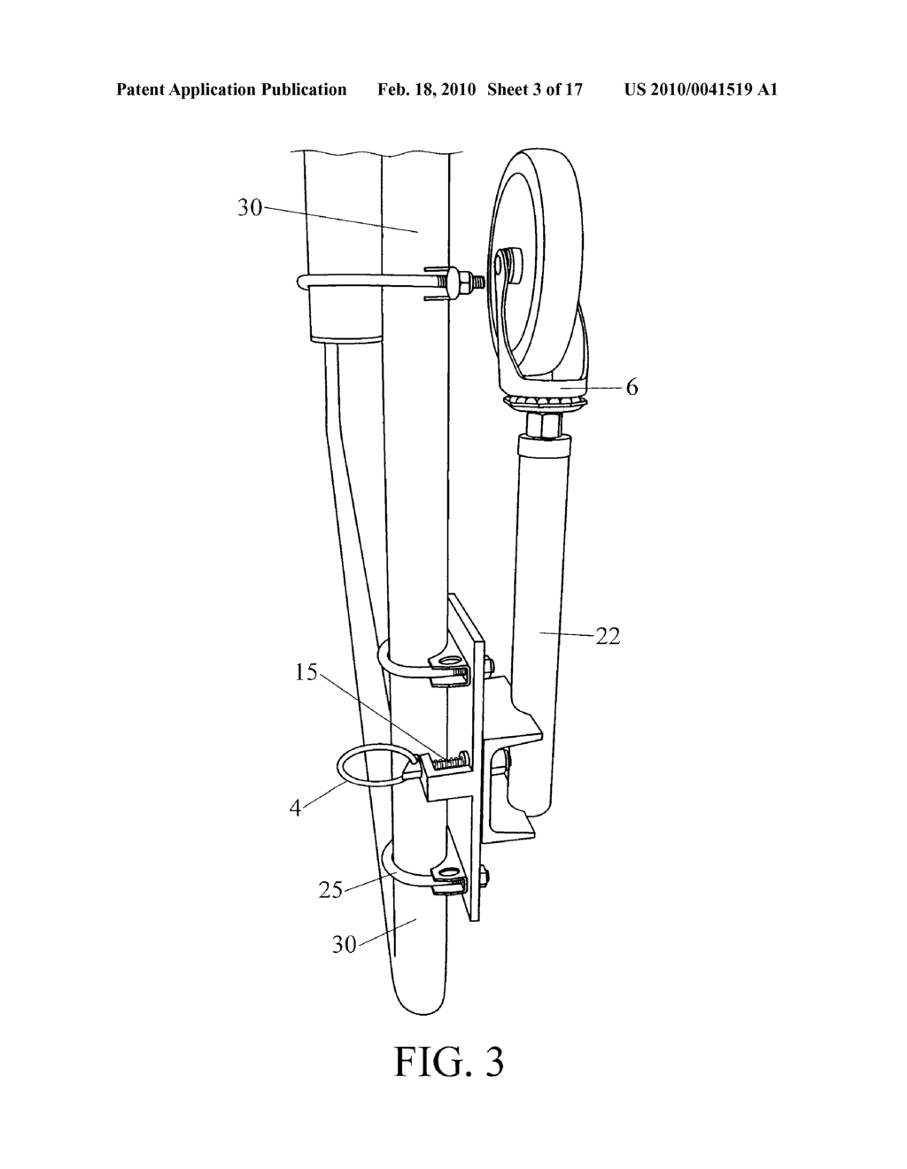 WHEEL ASSEMBLY FOR TRAMPOLINES - diagram, schematic, and image 04