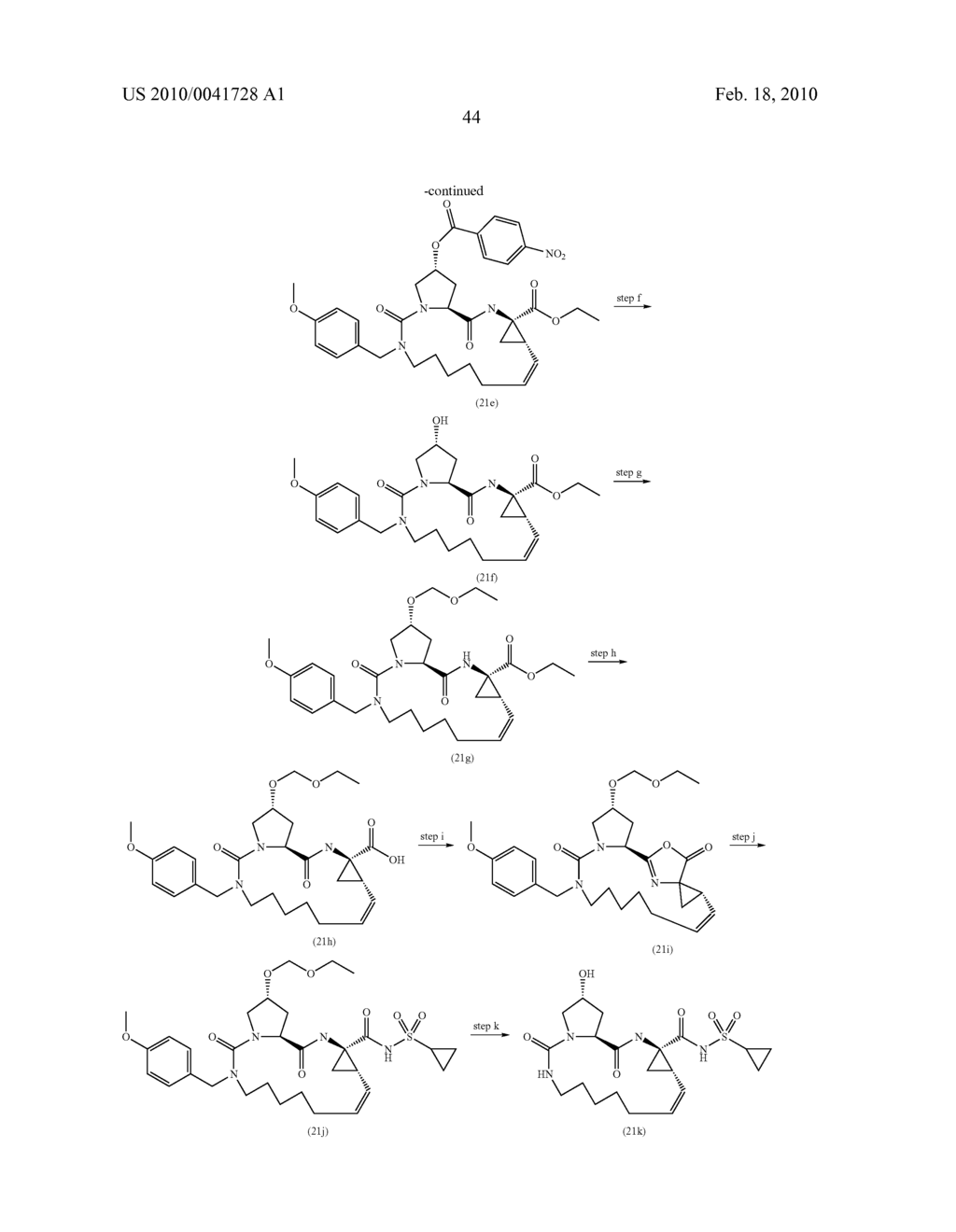 HCV INHIBITING MACROCYCLIC PHENYLCARBAMATES - diagram, schematic, and image 45