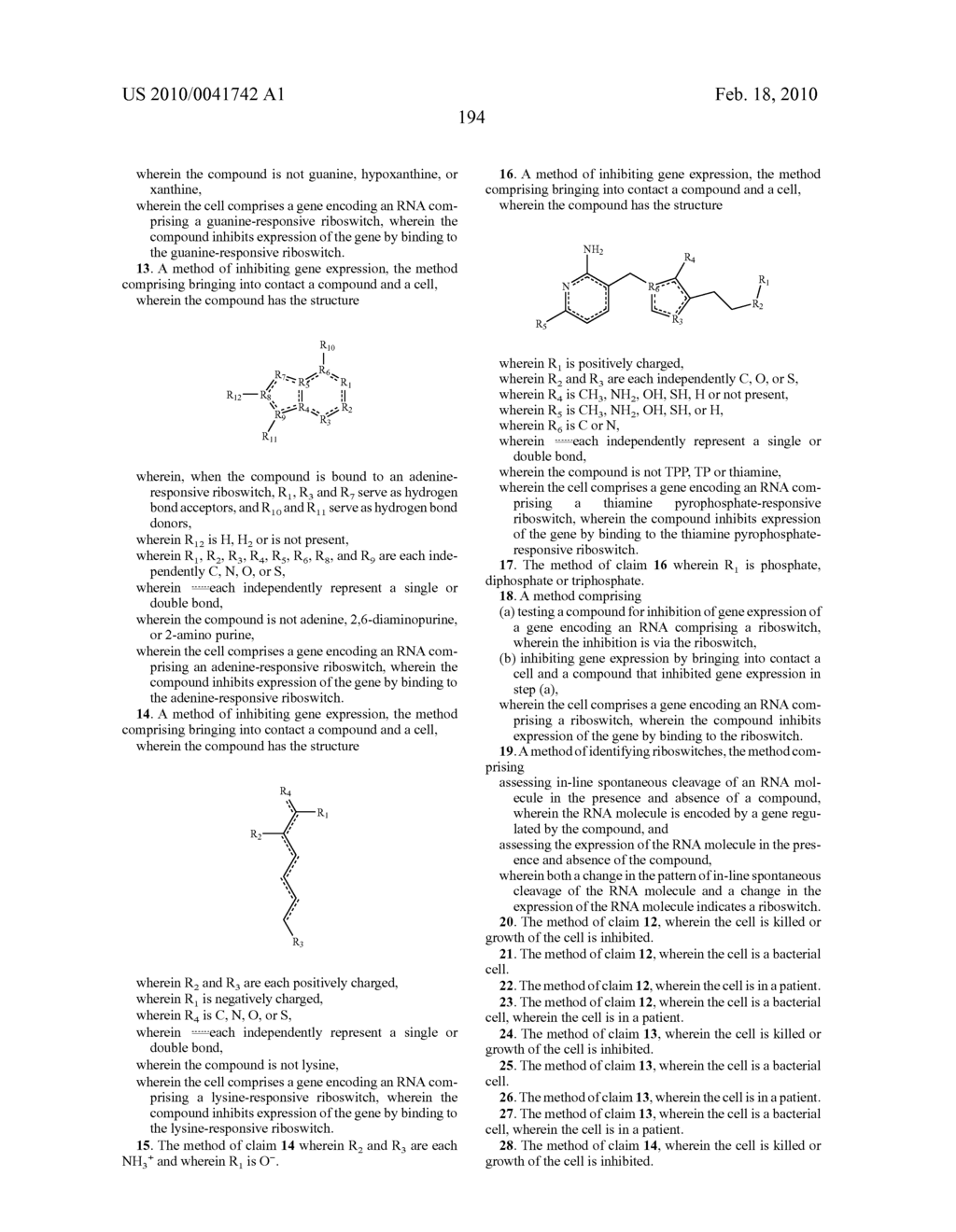 RIBOSWITCHES, METHODS FOR THEIR USE, AND COMPOSITIONS FOR USE WITH RIBOSWITCHES - diagram, schematic, and image 338