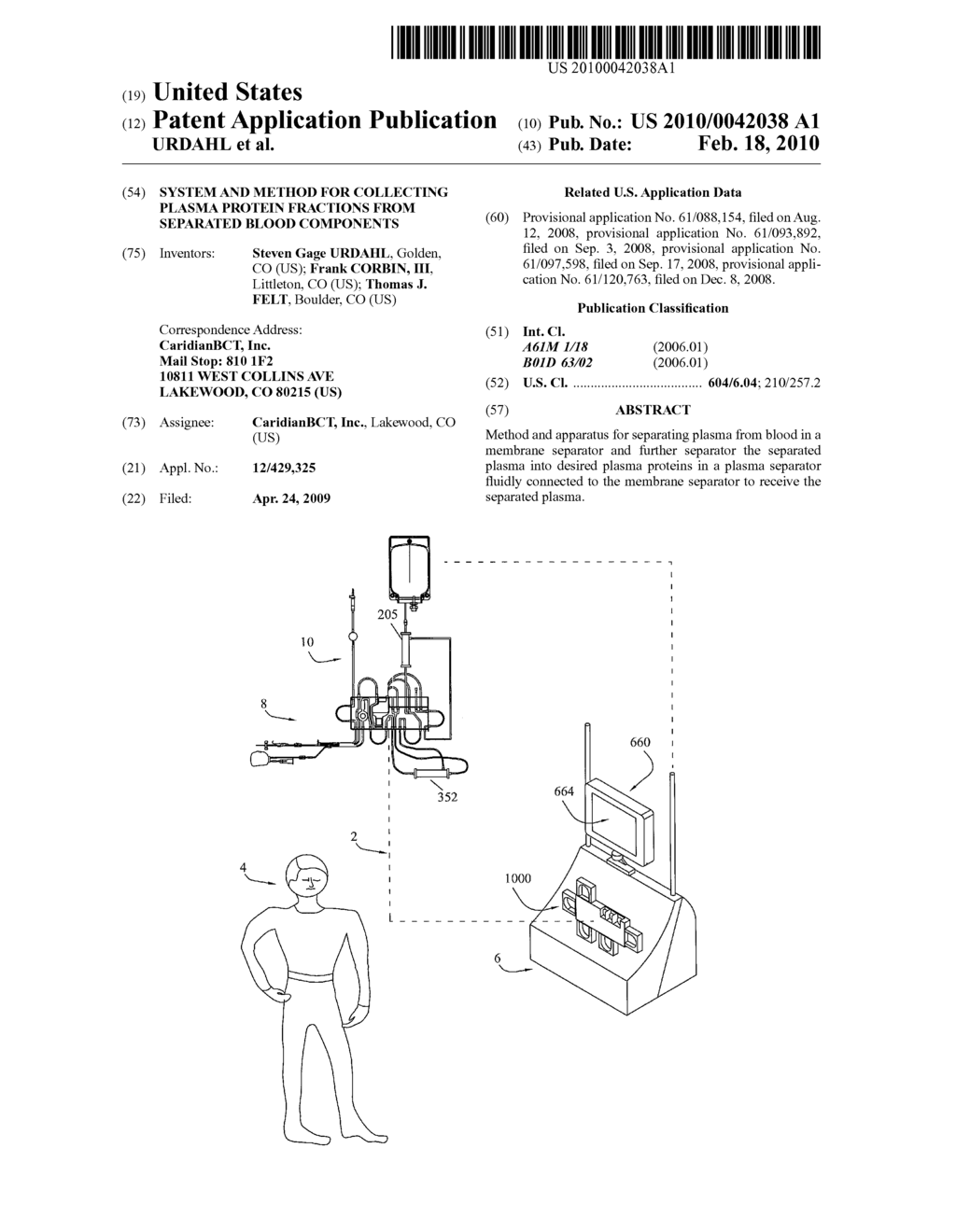 System and Method for Collecting Plasma Protein Fractions from Separated Blood Components - diagram, schematic, and image 01