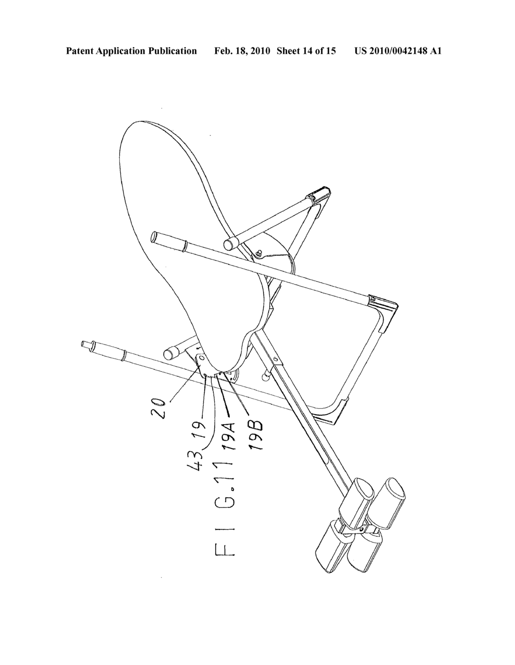 Device at a So-Called Back Bench for Arresting the Lying Part of the Bench in Desired Angular Setting - diagram, schematic, and image 15