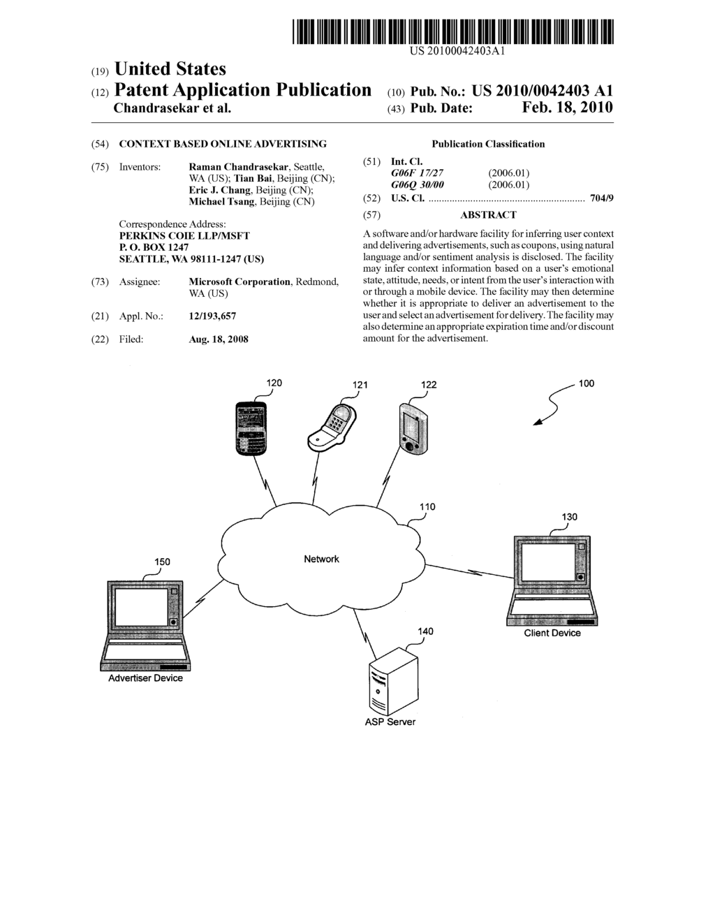 CONTEXT BASED ONLINE ADVERTISING - diagram, schematic, and image 01