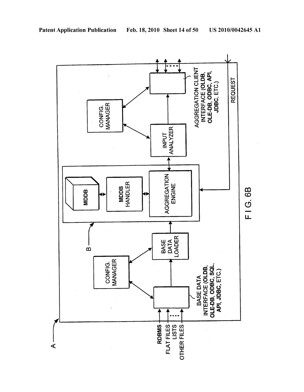 System with a data aggregation module generating aggregated data for responding to OLAP analysis queries in a user transparent manner - diagram, schematic, and image 15