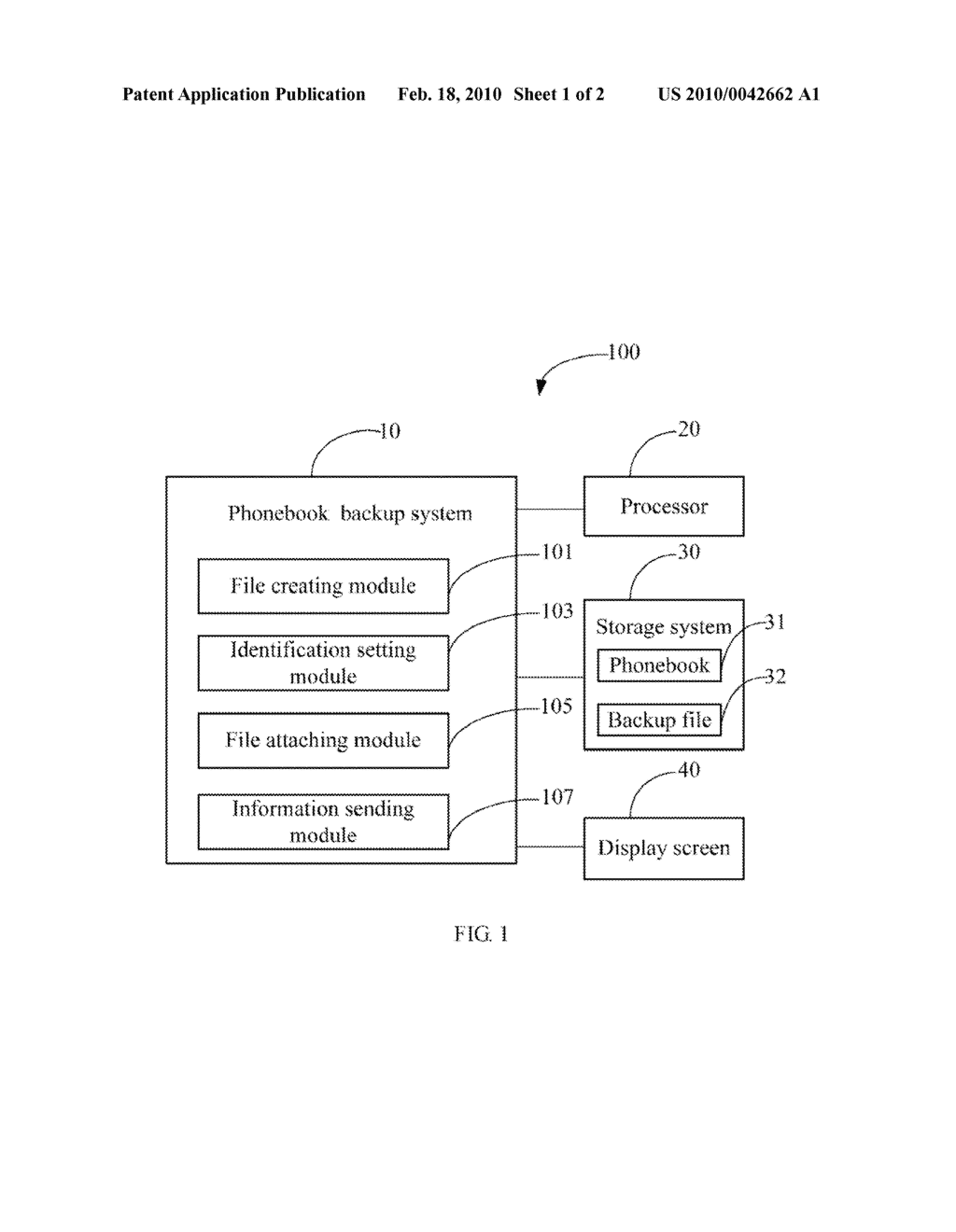 SYSTEM AND METHOD FOR BACKING UP A PHONEBOOK IN AN ELECTRONIC DEVICE - diagram, schematic, and image 02