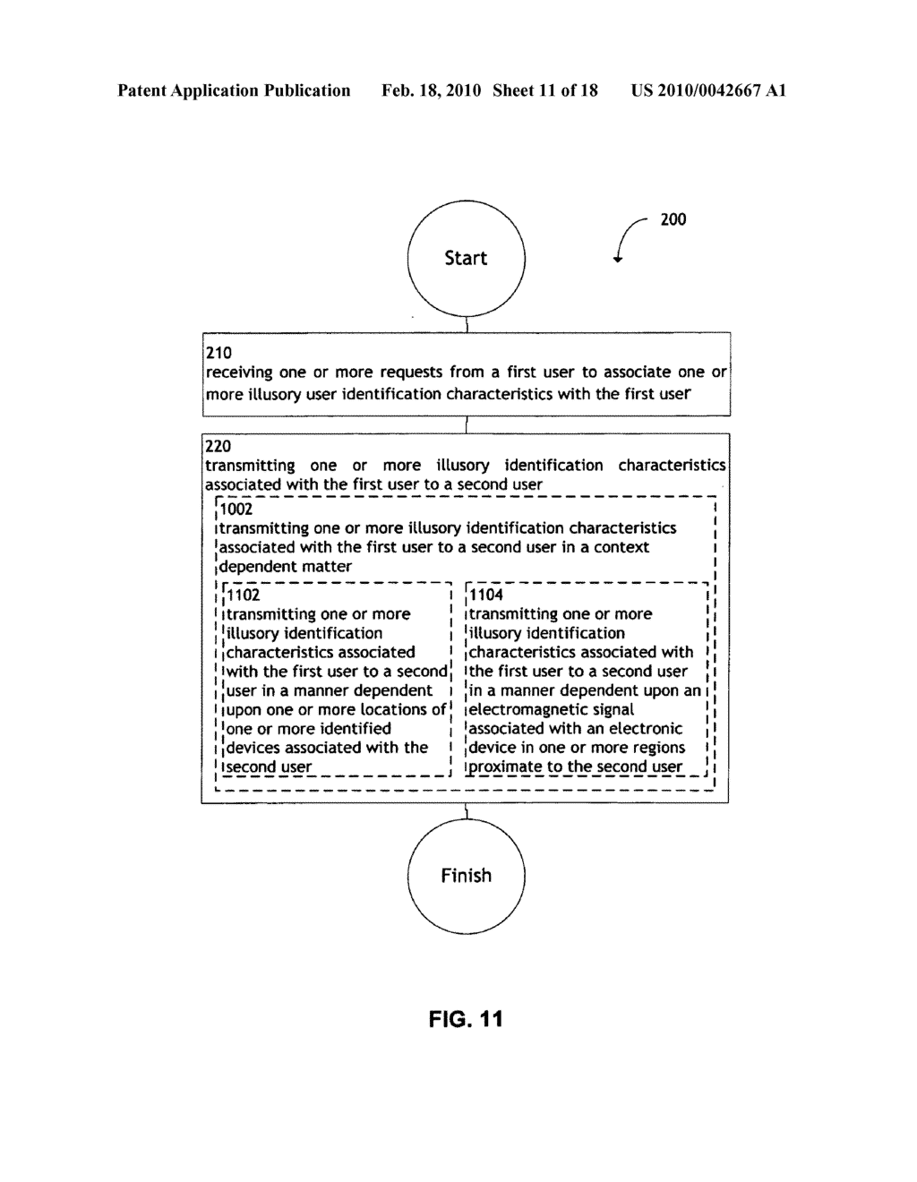 System and method for transmitting illusory identification characteristics - diagram, schematic, and image 12