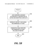 IDENTIFYING AND RESOLVING SEPARATION OF DUTIES CONFLICTS IN A MULTI-APPLICATION ENVIRONMENT diagram and image