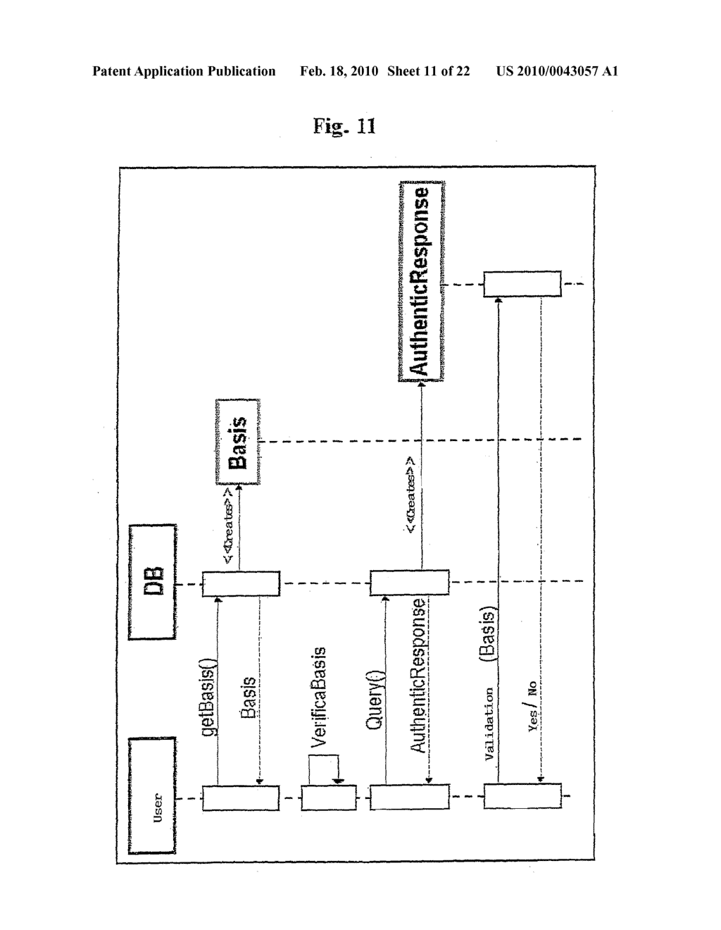 METHOD FOR DYNAMIC SECURE MANAGEMENT OF AN AUTHENTICATED RELATIONAL TABLE IN A DATABASE - diagram, schematic, and image 12