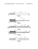 Disposable toothbrush diagram and image