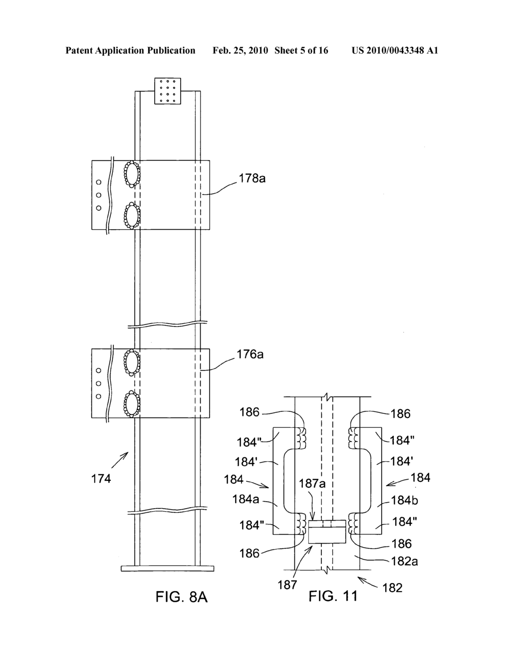 Building metal frame, and method of making, and components therefor including column assemblies and full-length beam assemblies - diagram, schematic, and image 06