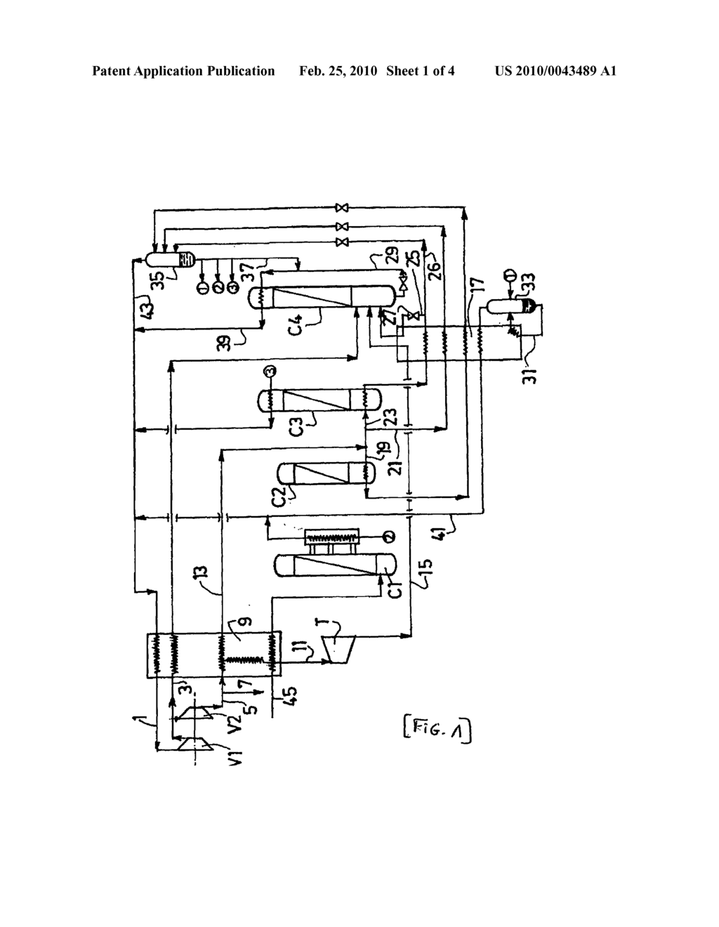 Method For Separating A Mixture Of Carbon Monoxide, Methane, Hydrogen And Optionally Nitrogen by Cryogenic Distillation - diagram, schematic, and image 02