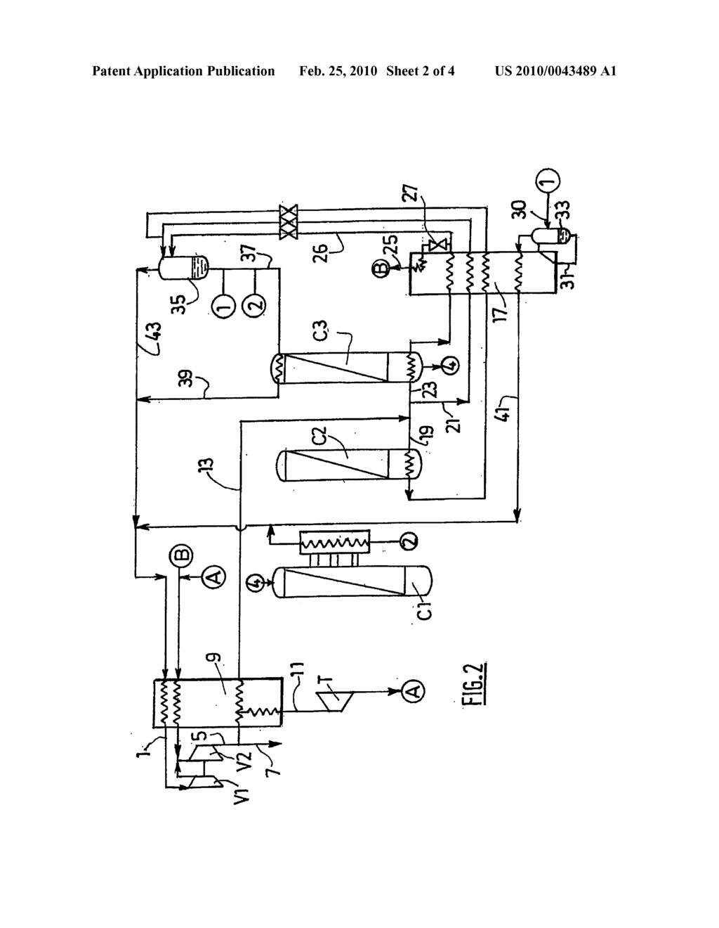 Method For Separating A Mixture Of Carbon Monoxide, Methane, Hydrogen And Optionally Nitrogen by Cryogenic Distillation - diagram, schematic, and image 03