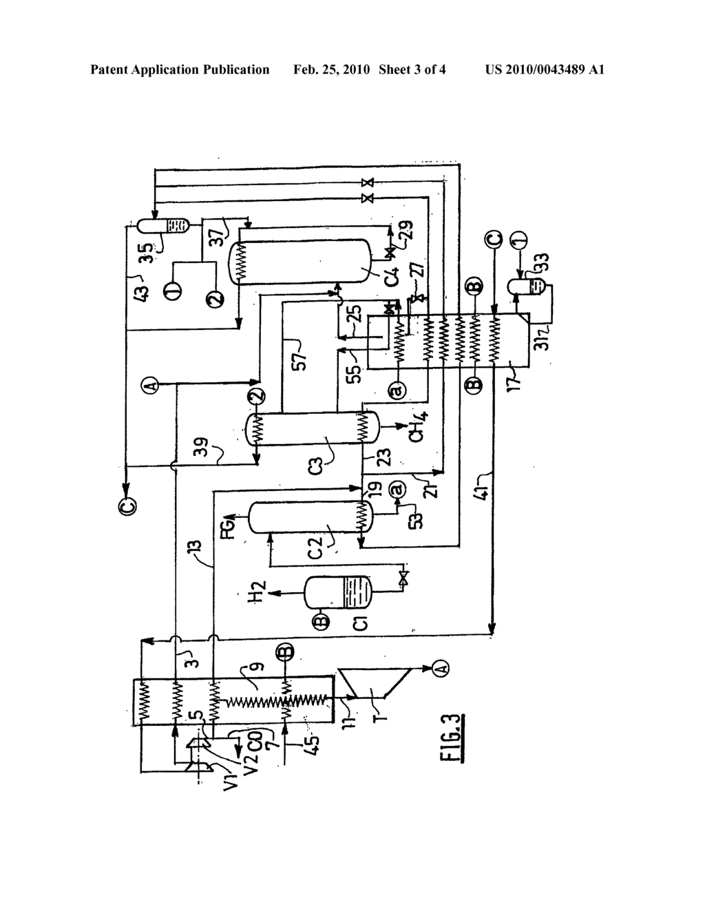 Method For Separating A Mixture Of Carbon Monoxide, Methane, Hydrogen And Optionally Nitrogen by Cryogenic Distillation - diagram, schematic, and image 04