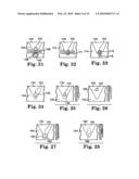 Pet bed overlay having burrow feature diagram and image