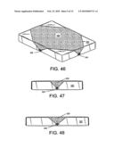 Pet bed overlay having burrow feature diagram and image