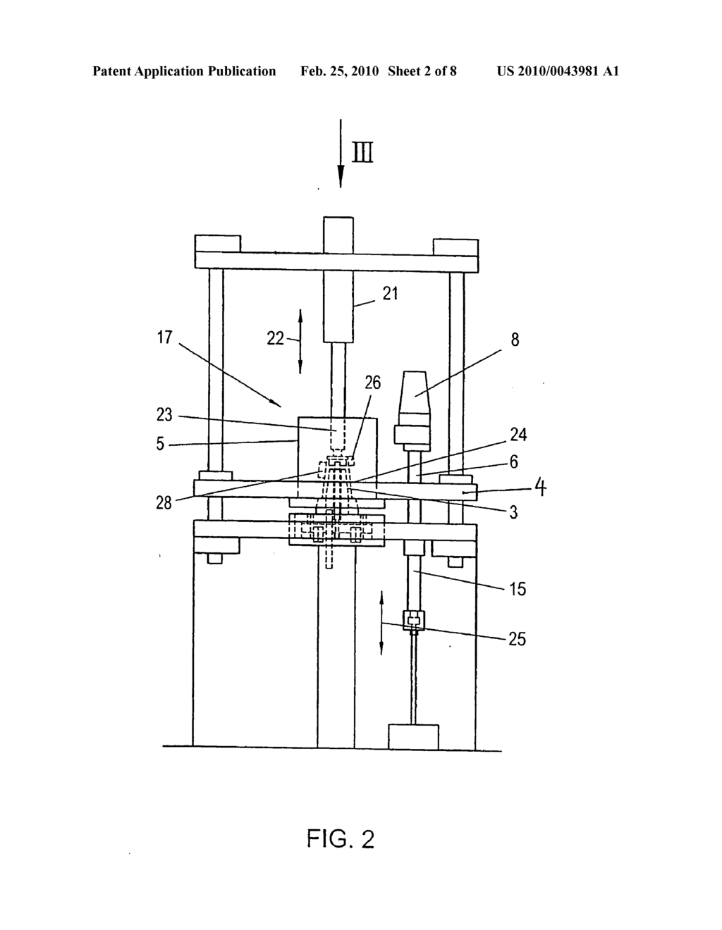 Method and device for producing receptacles coated with a film - diagram, schematic, and image 03