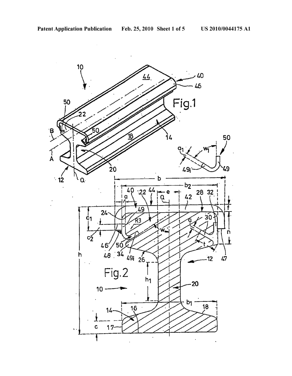 COMPOSITE PROFILE PROVIDED WITH A SUPPORT BODY MADE OF A LIGHT METAL MATERIAL AND A PROFILED STRIP AND A METHOD FOR PRODUCING SAID PROFILE - diagram, schematic, and image 02