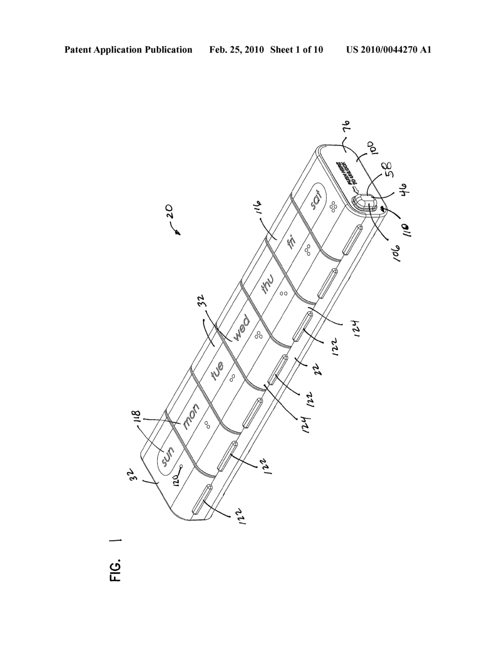 LOCKABLE PILL CONTAINER AND METHODS - diagram, schematic, and image 02