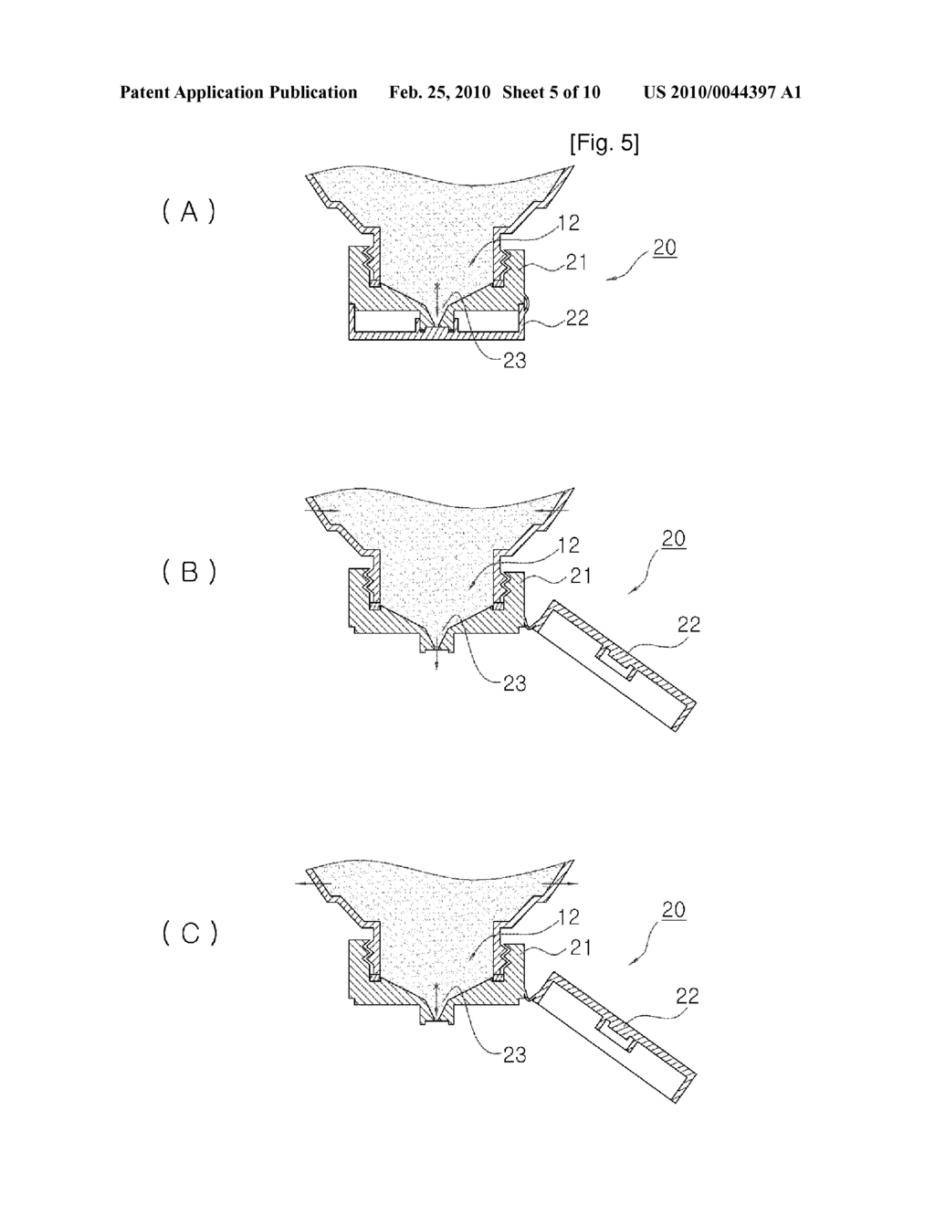 SMALL STORAGE RECEPTACLE FOR FOOD WITH AIR INFLUX HOLE - diagram, schematic, and image 06
