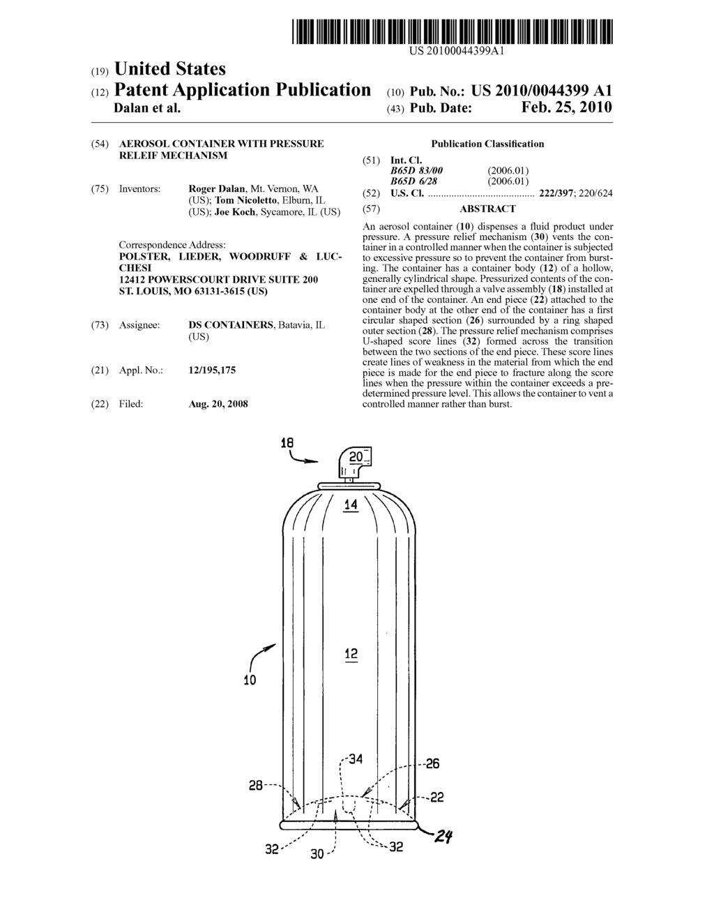 AEROSOL CONTAINER WITH PRESSURE RELEIF MECHANISM - diagram, schematic, and image 01