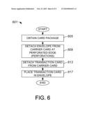 Carrier Card Arrangement with Removable Envelope diagram and image