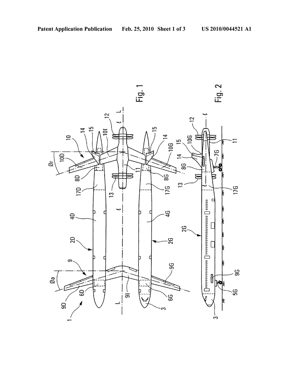 DOUBLE FUSELAGE AIRCRAFT - diagram, schematic, and image 02