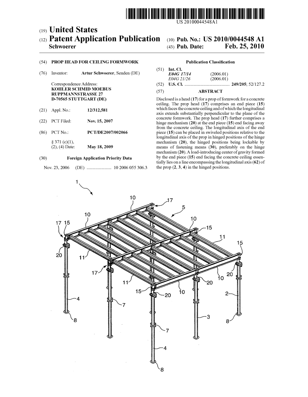 PROP HEAD FOR CEILING FORMWORK - diagram, schematic, and image 01