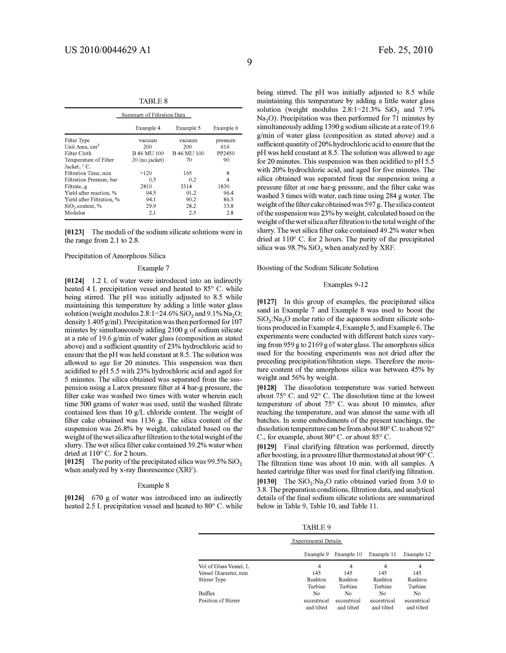 Process for hydrothermal production of sodium silicate solutions and precipitated silicas - diagram, schematic, and image 14