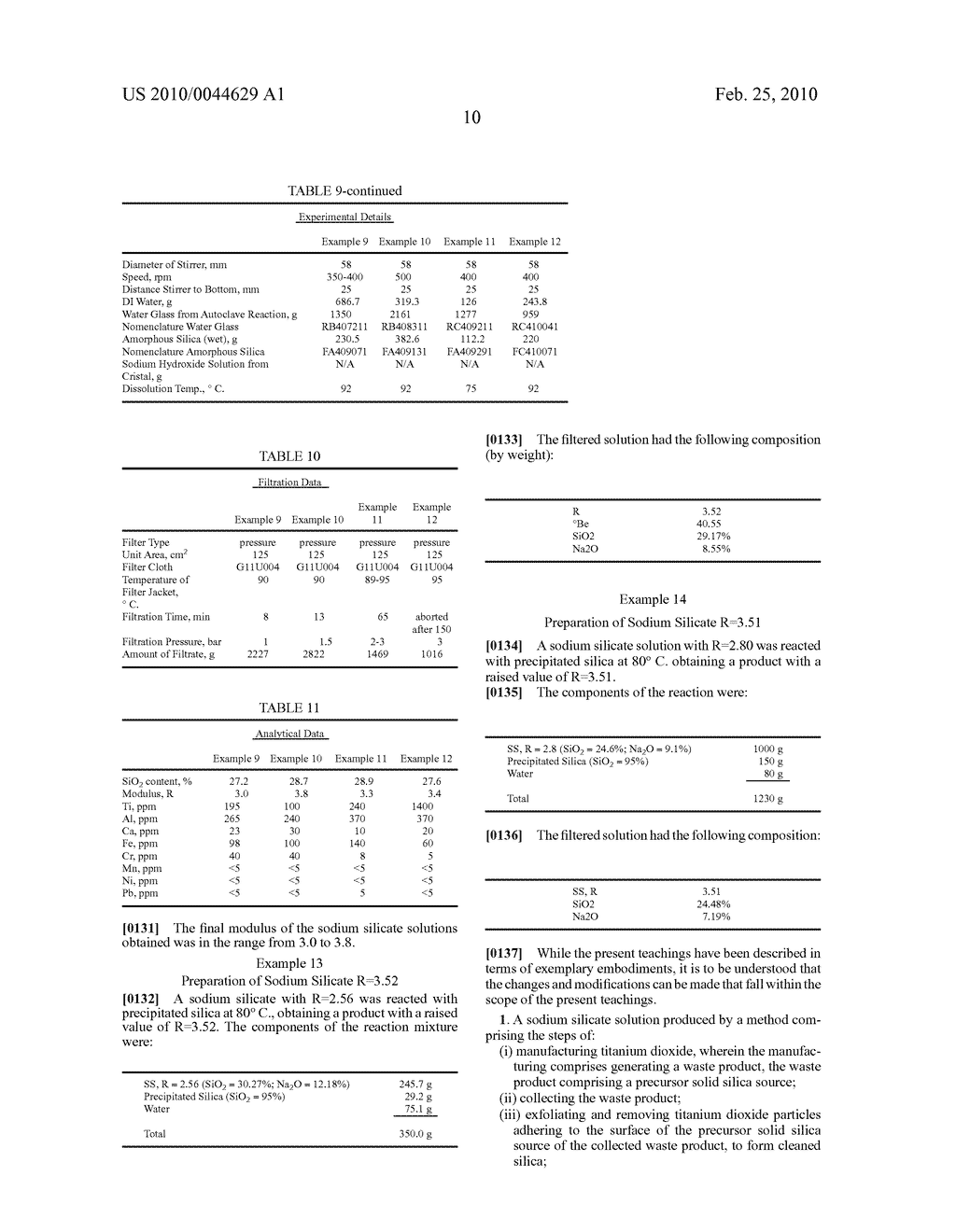 Process for hydrothermal production of sodium silicate solutions and precipitated silicas - diagram, schematic, and image 15