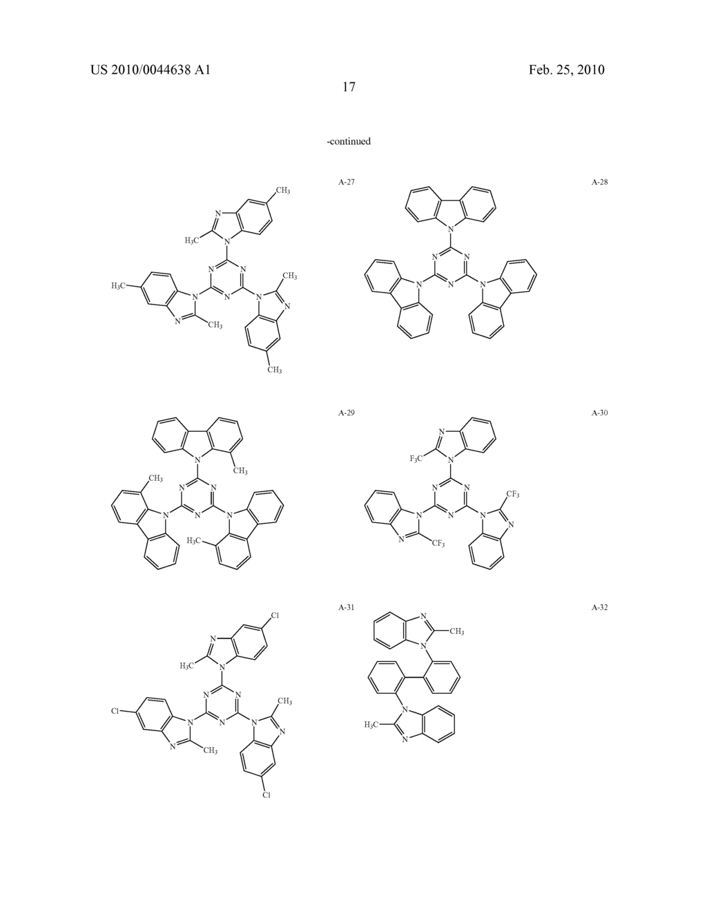 LIGHT EMITTING ELEMENT AND AZOLE COMPOUND - diagram, schematic, and image 18