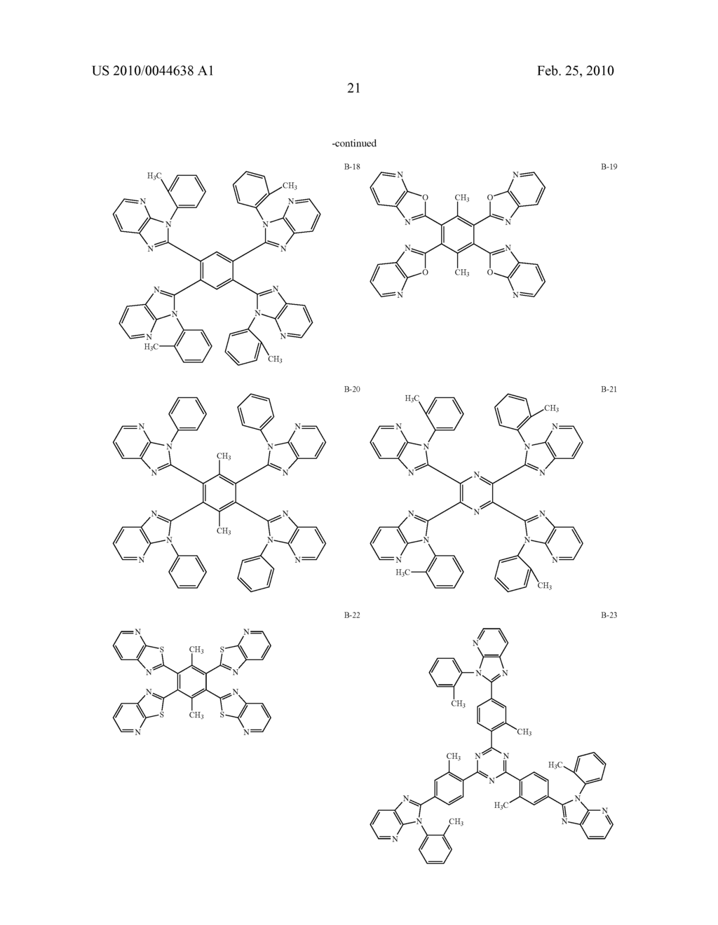 LIGHT EMITTING ELEMENT AND AZOLE COMPOUND - diagram, schematic, and image 22